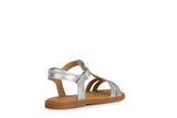 GEOX J4535H SILVER SANDAL GIRL KARLY