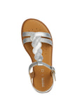 GEOX J4535H SILVER SANDAL GIRL KARLY