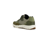 GEOX J459BB FLEXYPER MILITARY / BLACK BOY SNEAKERS