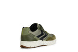GEOX J459BB FLEXYPER MILITARY / BLACK BOY SNEAKERS