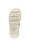 GEOX J45DBI000BCC0007 WHITE SILVER SANDALS