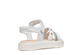 GEOX J45DBI WHITE KODETTE 000BC C1000 SANDALS