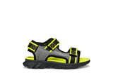 GEOX J45F1B 014ME C0666 J SANDAL AIRADYUM B GREY/LIME