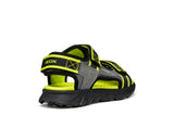 GEOX J45F1B 014ME C0666 J SANDAL AIRADYUM B GREY/LIME