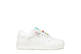 GEOX J45HXD 000BC C0653 WHITE/MULTICOLOR SNEAKERS