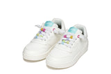 GEOX J45HXD 000BC C0653 WHITE/MULTICOLOR SNEAKERS