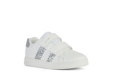 GEOX J45LRA ECLYPER WHITE / SILVER SNEAKERS GIRLS