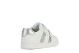 GEOX J45LRA ECLYPER WHITE / SILVER SNEAKERS GIRLS
