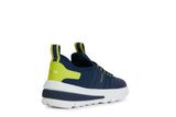 GEOX J45LTB NAVY / LIME GREEN SNEAKERS BOY