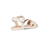 GEOX J5235D 000BC C1058 WHITE/LILA J S. KARLY SANDALS