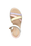GEOX J5235D 000BC C1058 WHITE/LILA J S. KARLY SANDALS
