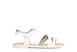GEOX J5235D 00254 C1000 WHITE J S.KARLY G. D-GBK PAT+GBK SANDALS