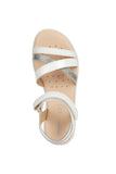 GEOX J5235D 00254 C1000 WHITE J S.KARLY G. D-GBK PAT+GBK SANDALS