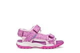 GEOX J550WA 015AN C8215 PINK/PURPLE SANDALS