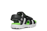 GEOX SANDAL JUNIOR BOY J Vaniett Boy BB J555XB 01454 C0016 ΜΑΥΡΟ