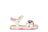 GEOX J558ZD 000BC C1364 J HAITI GIRL WHITE/DK PINK SANDAL (Copy)