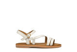 GEOX J55BSA 00085 C1000 J EOLIE NAPPA WHITE GIRL SANDAL