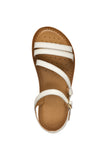 GEOX J55BSA 00085 C1000 J EOLIE NAPPA WHITE GIRL SANDAL