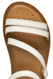 GEOX J55BSA 00085 C1000 J EOLIE NAPPA WHITE GIRL SANDAL