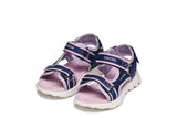 GEOX J55MTA 01454 C4215 NAVY/LILAC AIRADYUM SANDALS