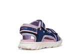 GEOX J55MTA 01454 C4215 NAVY/LILAC AIRADYUM SANDALS