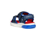 GEOX J55MXB01454C0735 NAVY/RED  SANDAL