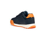 GEOX J56NEA 054FU C0659 J RANN E NAVY/ORANGE SNEAKERS