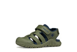GEOX J650JA OCE15 CF3F4 FUSBETTO SAGE/NAVY SANDALS