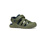 GEOX J650JA OCE15 CF3F4 FUSBETTO SAGE/NAVY SANDALS
