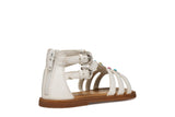 GEOX J6535D WHITE/MULTICOLOR 000BC C0653 SANDALS