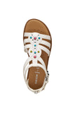 GEOX J6535D WHITE/MULTICOLOR 000BC C0653 SANDALS