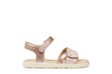 GEOX J658ZC LT PINK SANDAL HAITI ONFMA C8010 SANDALS