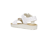 GEOX J65EAA 000BC C1000 WHITE SANDALS