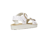 GEOX J65EAA 000BC C1000 WHITE SANDALS