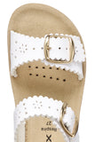 GEOX J65EAA 000BC C1000 WHITE SANDALS