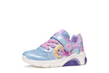 GEOX J65M4C 0AN02 C8RM4 LILAC/SKY SNEAKERS LIGHTS