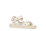 GEOX J65P0D 000BC C1058 LT IVORY SANDAL FOAMMENTERA SANDALS