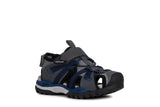 GEOX J920RB DK GREY/NAVY SANDAL BOY