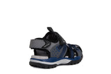 GEOX J920RB DK GREY/NAVY SANDAL BOY