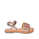 LELLI KELLY   BRENDA SANDALS Lelli Kelly δερμάτινα πέδιλα Brenda LKCA4859-OR01 Oro