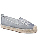DKNY K2639196 SILVER MIRETTA-FLAT ESPADRILLES