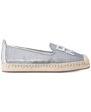 DKNY K2639196 SILVER MIRETTA-FLAT ESPADRILLES