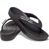 CROCS 207714 CLASSIC PLATFORM FLIP WOMEN BLACK Σαγιονάρες με Πλατφόρμα σε Μαύρο Χρώμα