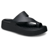 CROCS 210834-001  platform toe loop SANDALS