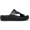 CROCS 210834-001  platform toe loop SANDALS