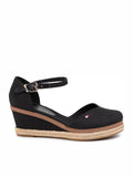 TOMMY HILFIGER FW0FW04787 BLACK MID WEDGE WOMEN