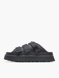 UGG W/1167430 W GOLDENGLOW SLIDE BLACK FLATFORMS