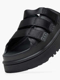 UGG W/1167430 W GOLDENGLOW SLIDE BLACK FLATFORMS