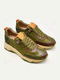 HISPANITAS CHI254320 C002 BOLERO-125 AVELLANA VELOUR-125 ARMY SNEAKERS