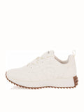 DKNY K3368942 Nix Lace Up Sneakers - Cream